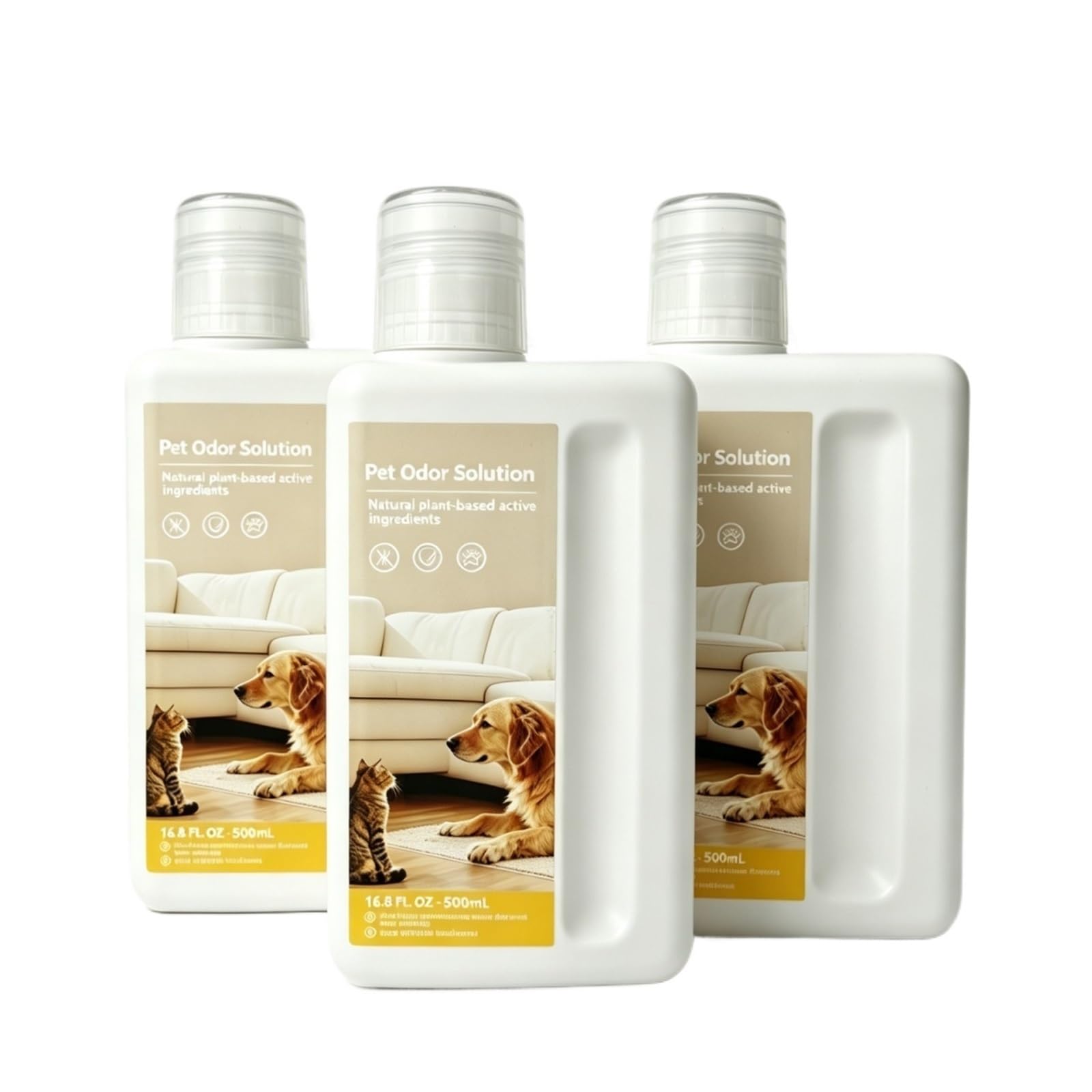 500ml Geruchsentferner, Kompatibel Mit Dreame X40 Ultra/S50/X50Pro | For die Bodenreinigungslösung L10s Ultra Gen2/X50 Ultra/H12 Pro: Beseitigen Sie Gerüche auf natürliche Weise(3pcs)