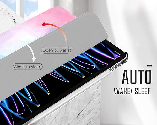 Miniatura 5 de MoKo Funda compatible con iPad Pro 11 de 4 generación 2022iPad Pro 11 de 3 generación 2021, compatible con carga de lápiz Apple Funda protectora