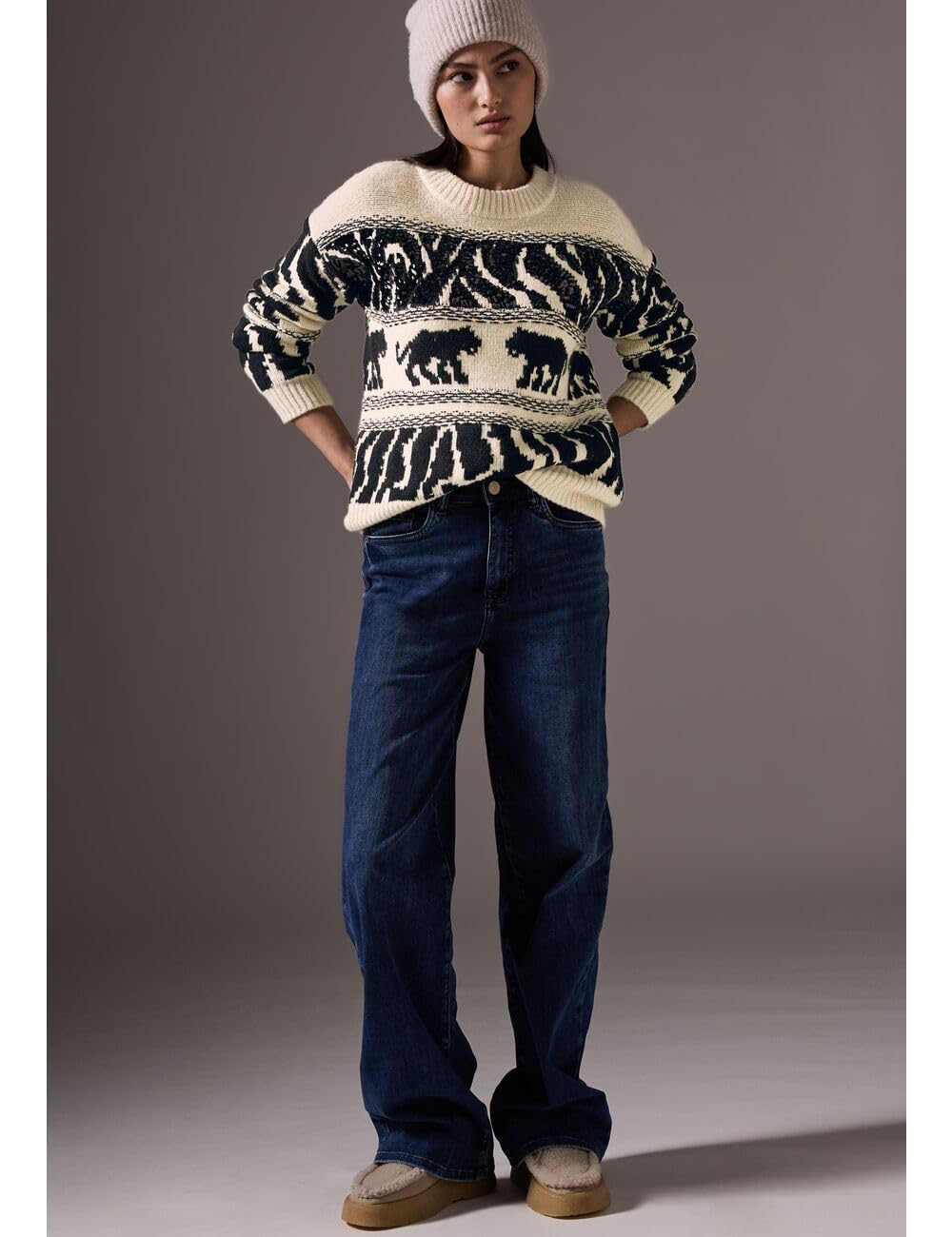 Street One Studio Chunky Jaquard Sweater