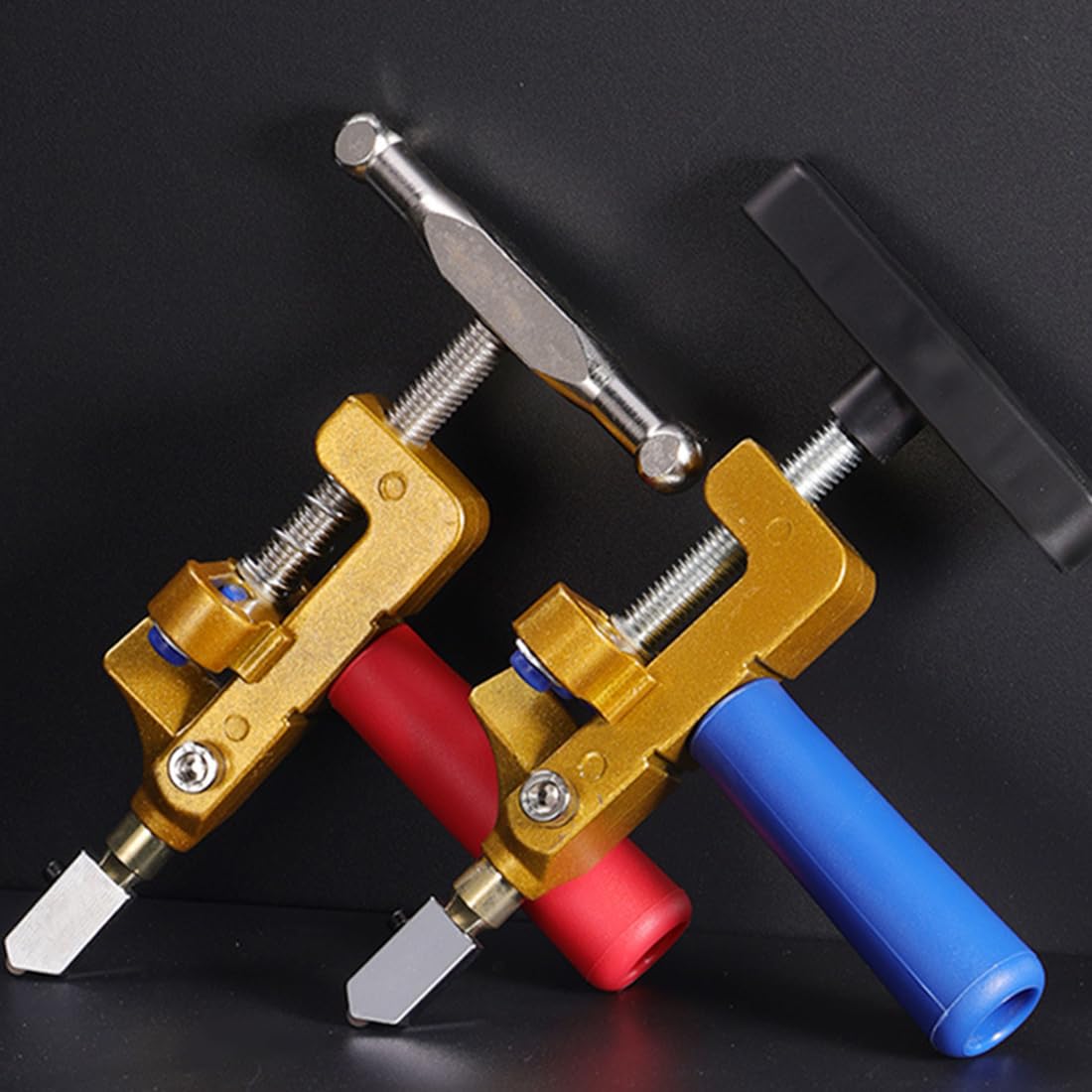 Professional Glass Cutter with T-Handle, 2-in-1 Tile Cutter Made of Premium Aluminium Alloy - Image 3
