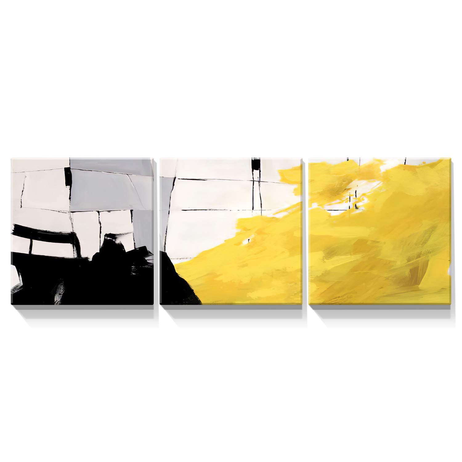 Amazon.com: Looife 3 Panels Abstract Canvas Wall Art, 18x18 Inch 3