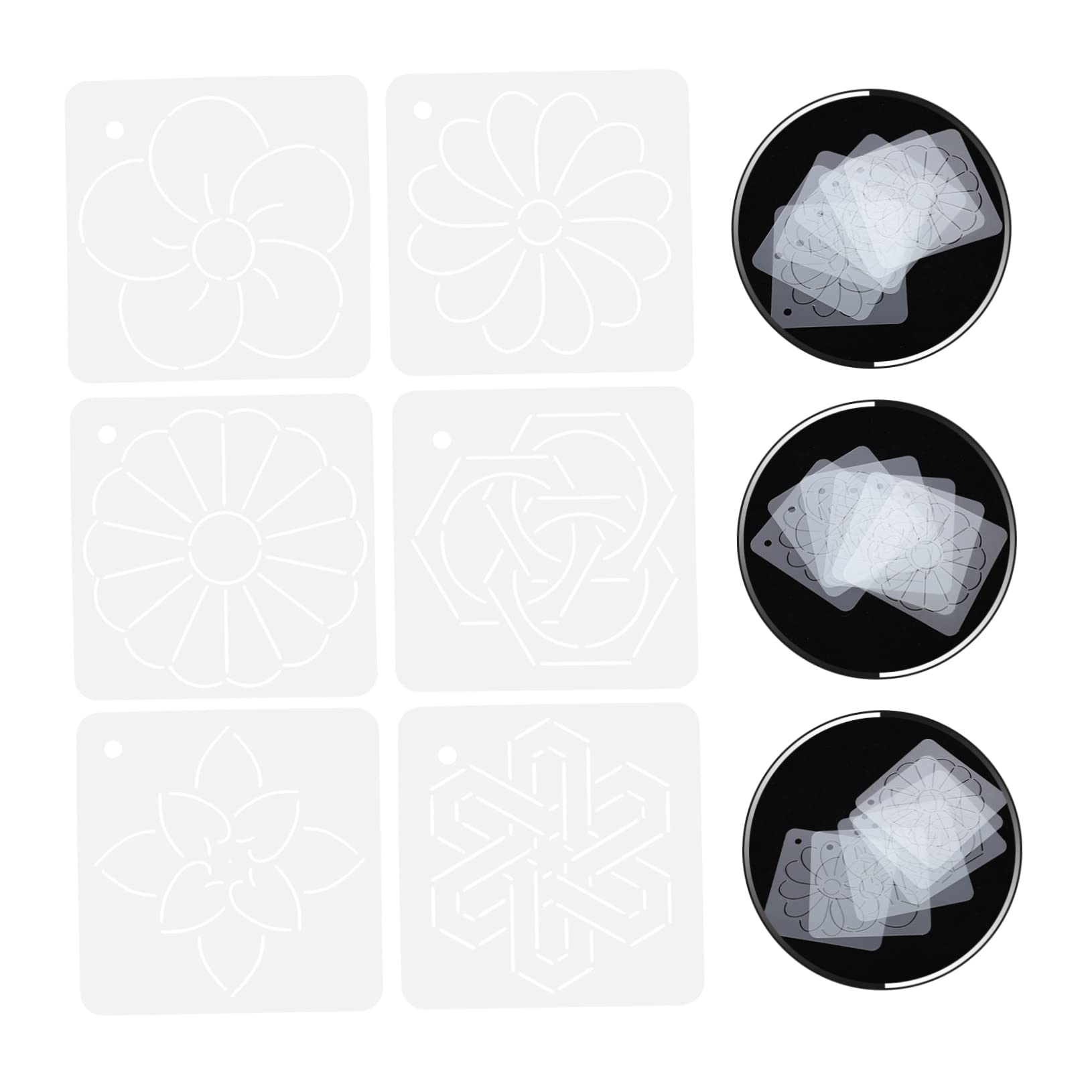 STOBOK 24piezas Plantilla De Acolchado Acrílica Para Costura y Bordado Herramienta De Patchwork Regla De Costura Para Manualidades