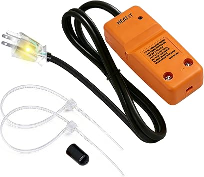 HEATIT HTM Accessory Connection Kit for Self-Regulating Heating Cable, 2.5 Feet Cold Lead, Compatible with Water Pipes