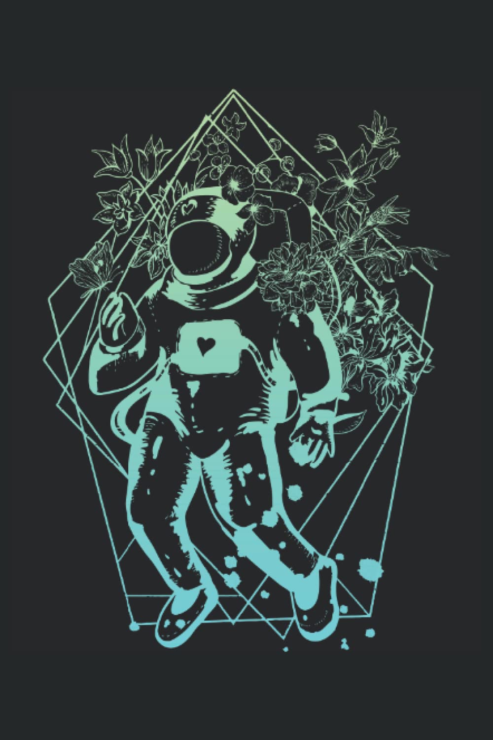 Astronauta spaziale |: Quaderno di volo spaziale 6x9 120 pagine punteggiate | diario dell'uomo dello spazio, Marte, pianeti, spazio,