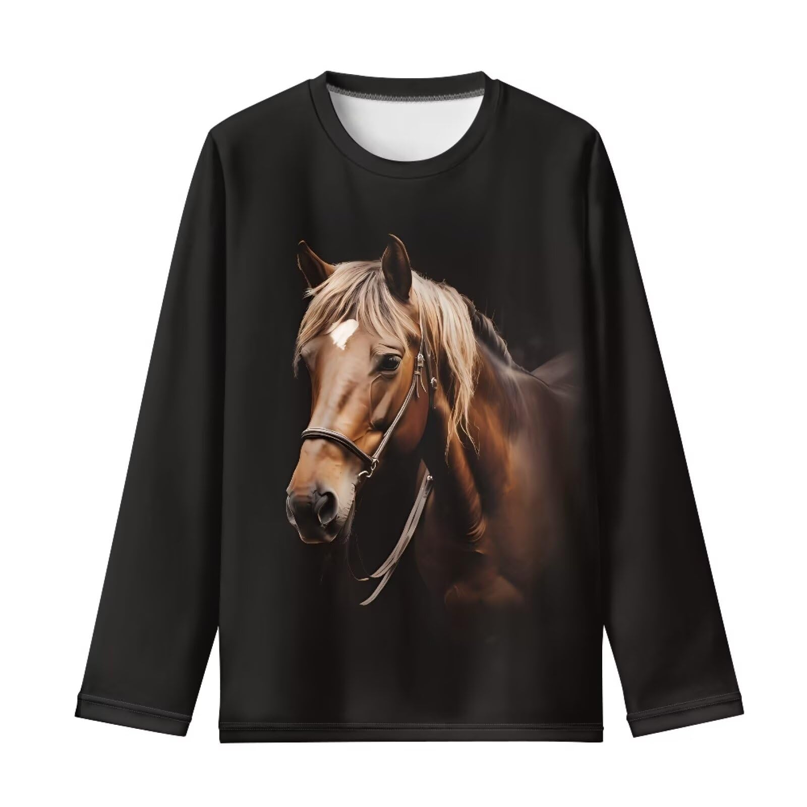 Pointodoor Girls Long Sleeve Shirts Soft Crewneck Long-Sleeve T-Shirts Cute Basic Tees for Girl's Aged 3-16 Years