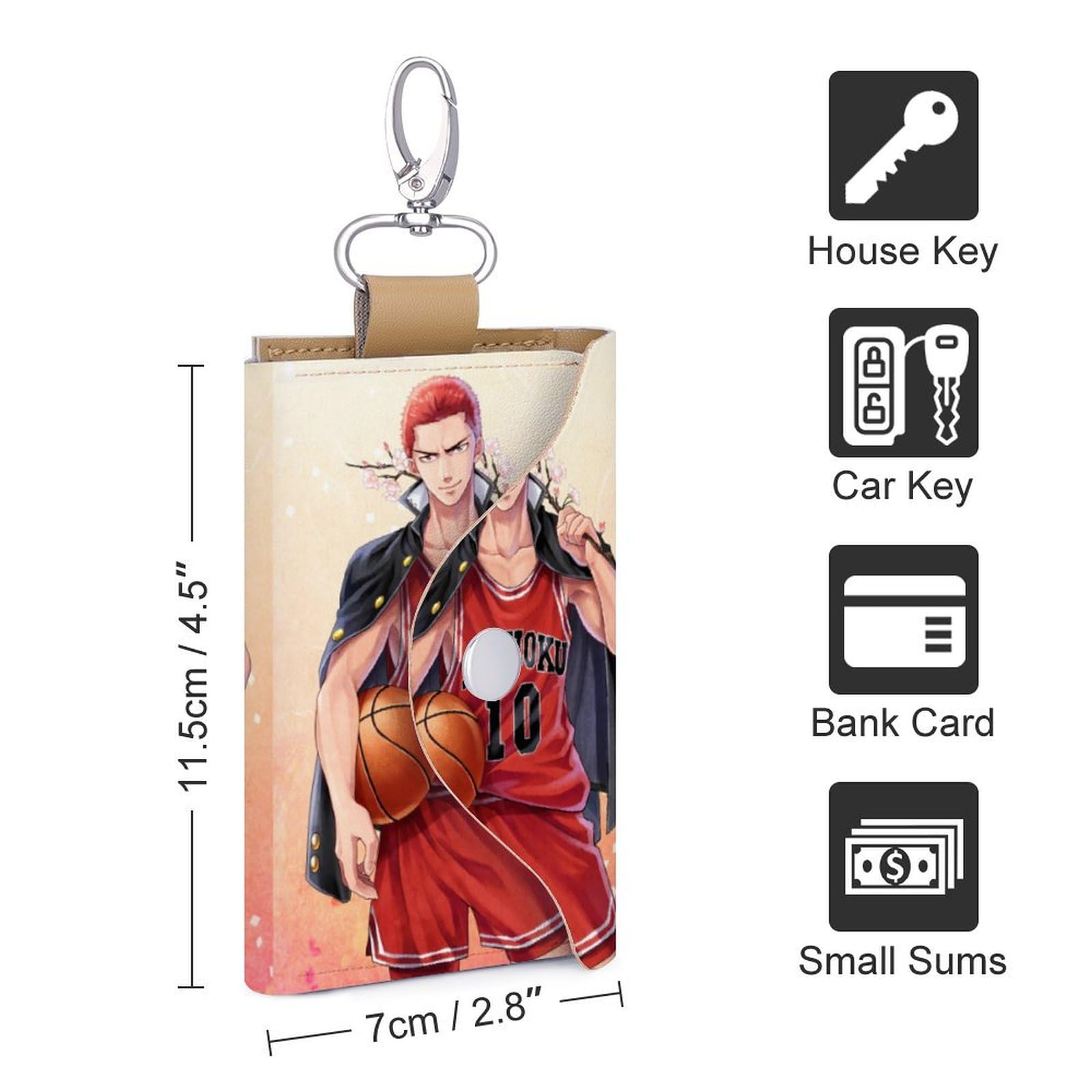 Amazon.co.jp: キーケース スラムダンク 桜木花道 カード入れ Key Case
