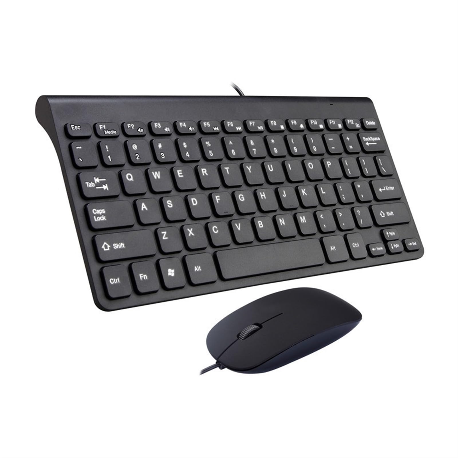 Zestawy Klawiatura I Mysz Zestaw Przewodowej Klawiatury I Myszy. Mała Klawiatura Z Myszką, Uniwersalna Do Komputerów Stacjonarnych I Laptopów Akcesoria Biurowe(Black)