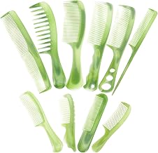 Professional Hair Comb Set - Pack of 10, Multi-Style Combs for All Hair Types - Anti-Static, Heat-Resistant, and Durable - Perfect for Home and Salon Use