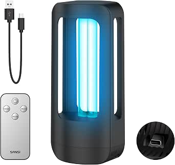 SANSI UV Light 18W Ultraviolet LED Lamp with Rechargeable Battery