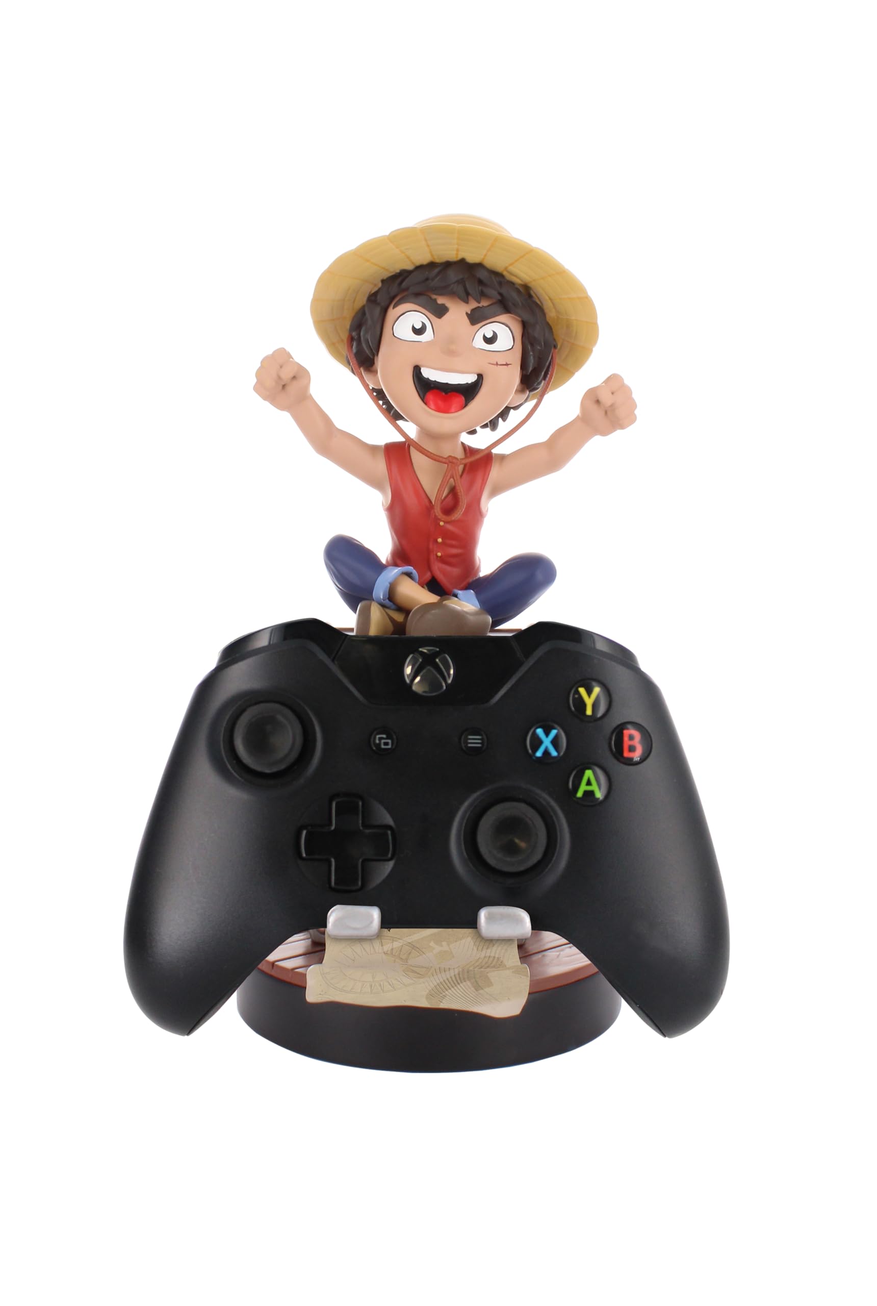 Cableguys Netflix One Piece Luffy Supporto Controller e Telefono - Porta Cellulare Compatibile con Xbox, PlayStation e la Maggior Parte dei Controller, Accessori Gaming per Scrivania