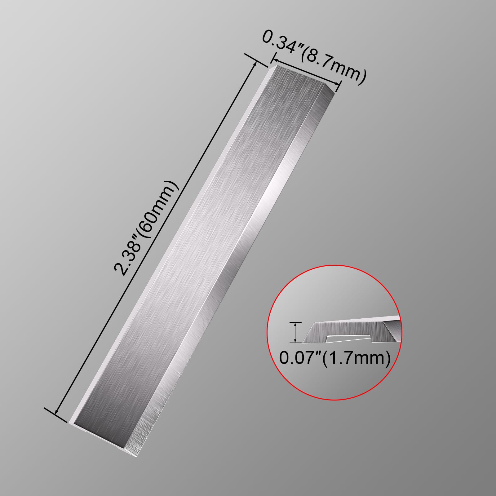 LU&MN Carbide Paint Scraper Blades, 2.38" (60mm), 2 PCS — Amazon image 2