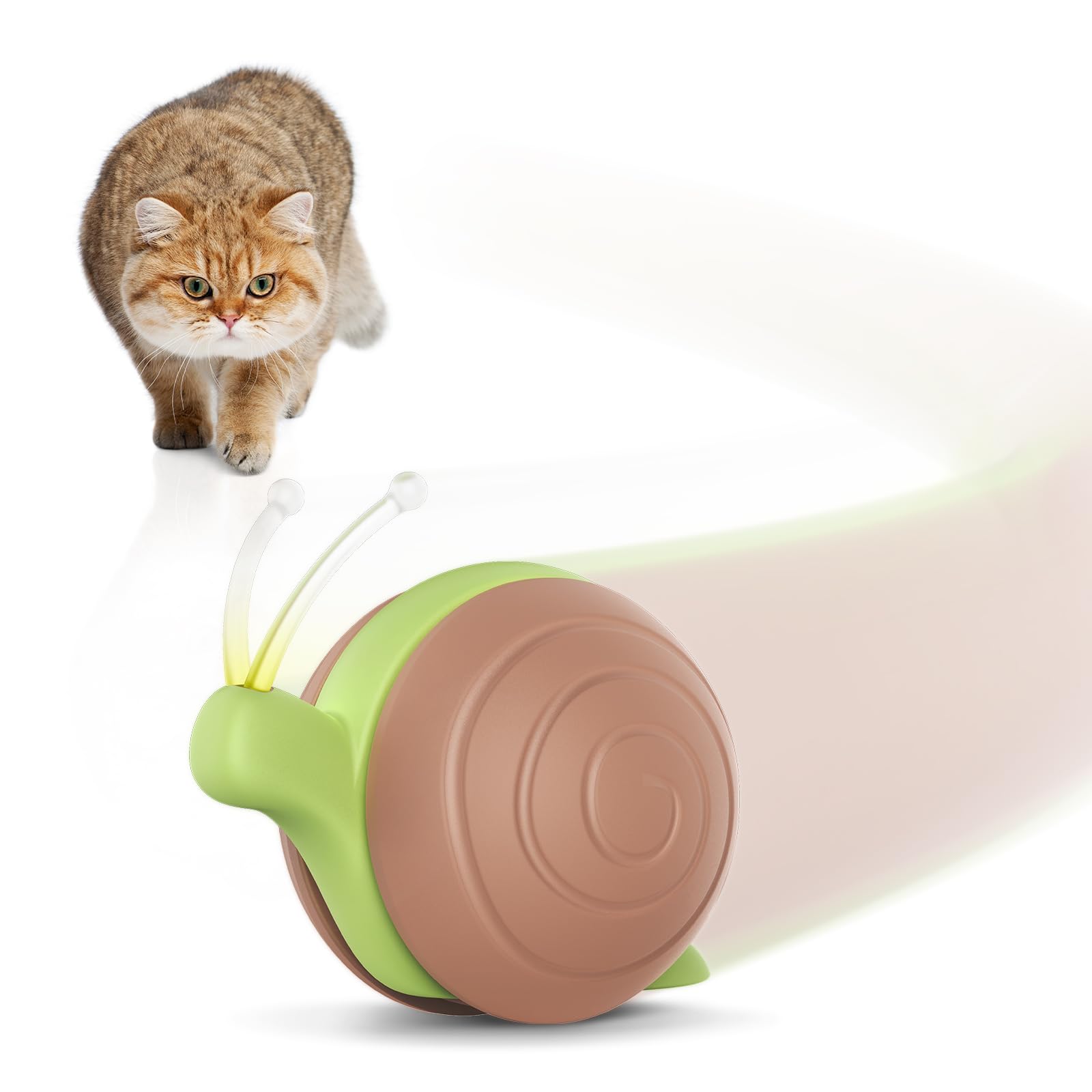 早い者勝ち！！ネコちゃんブルブルマシーン Amazon | Cheerble 猫おもちゃ 自動 スピードカタツムリ 猫玩具 猫用