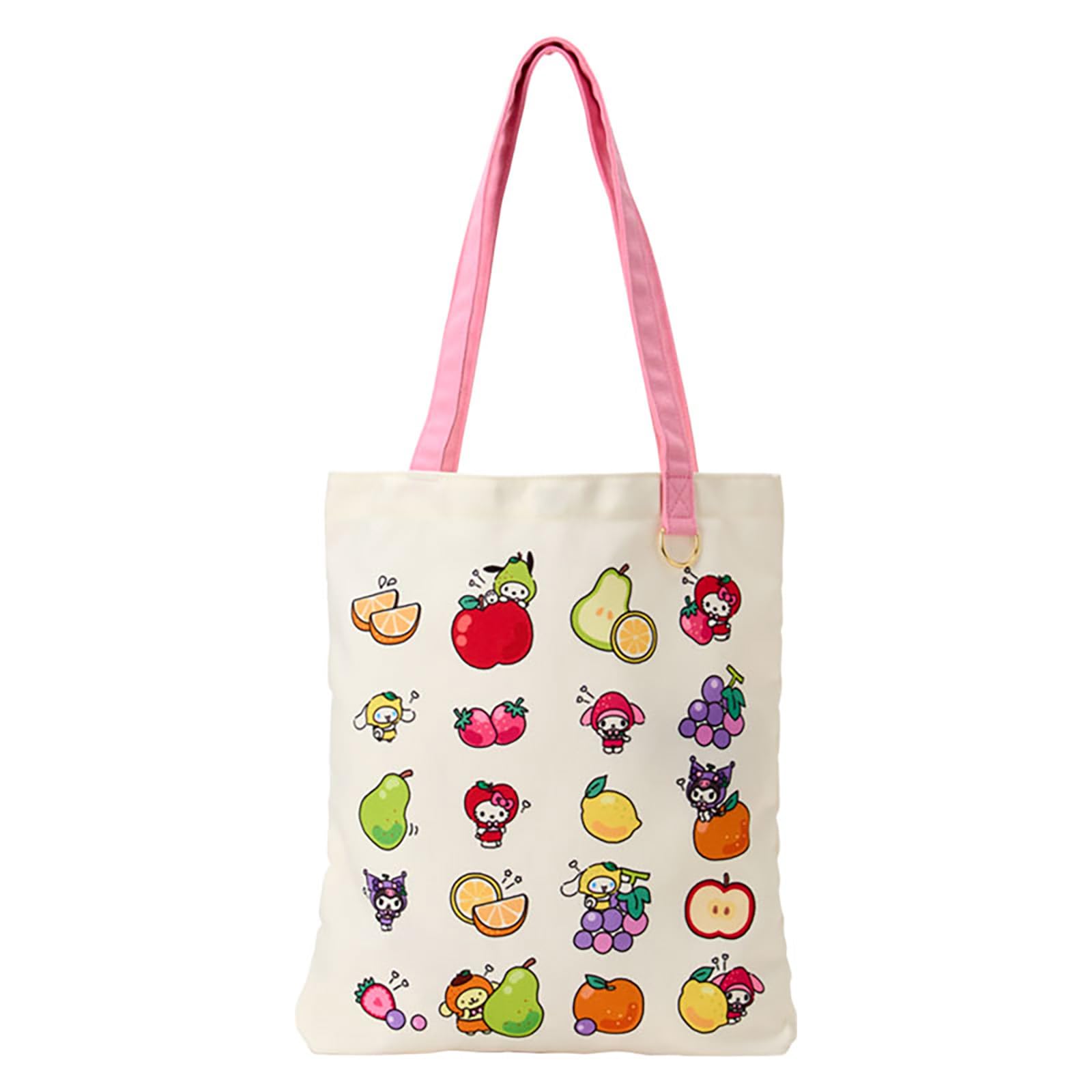 Sanrio 598941 Tote Bag (Fruit Design), Sanrio Characters, For Ages