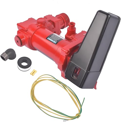 Miniatura 7 de Bomba de transferencia de combustible - Bomba solo 115 V 15 GPM con protección contra sobrecarga térmica Vahaha