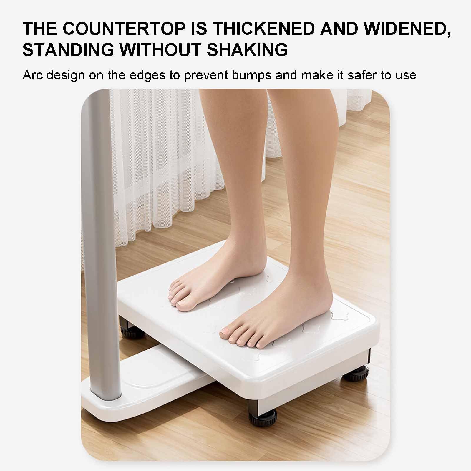 Báscula Médica Digital Profesional Con Pantalla LCD, Rango De Medición De Altura: 70-190 Cm, Capacidad De Carga: 200 Kg, Báscula De Salud De Precisión Para El Hogar, Para Medir Peso, Altura E IMC.