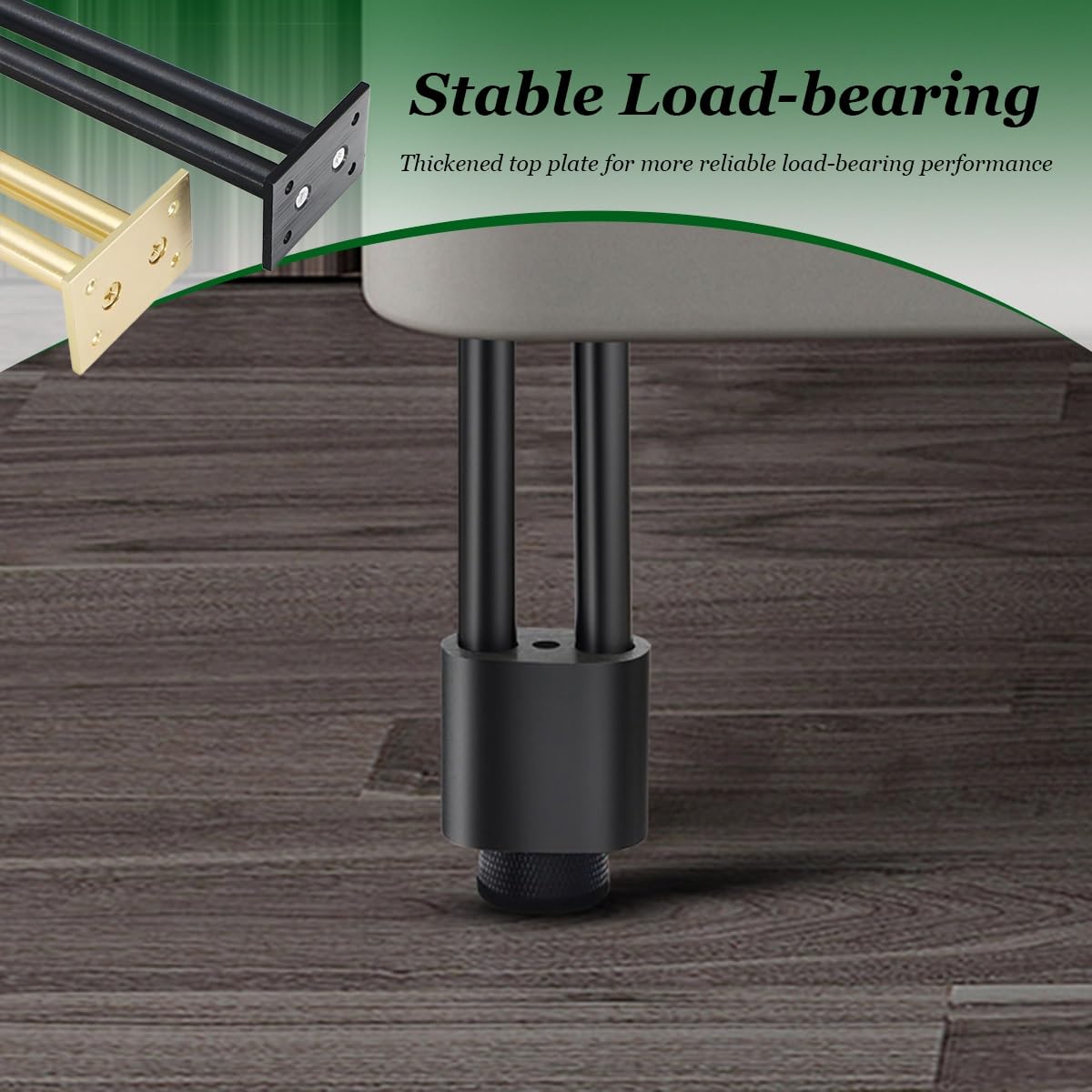 4 Pezzi Gambe per Mobili Regolabili in Lega di Alluminio - Piedini di Ricambio Resistenti per Armadi Tavoli Divani Comodini - Diverse Altezze e Colori(Nero,30cm/11.8in)
