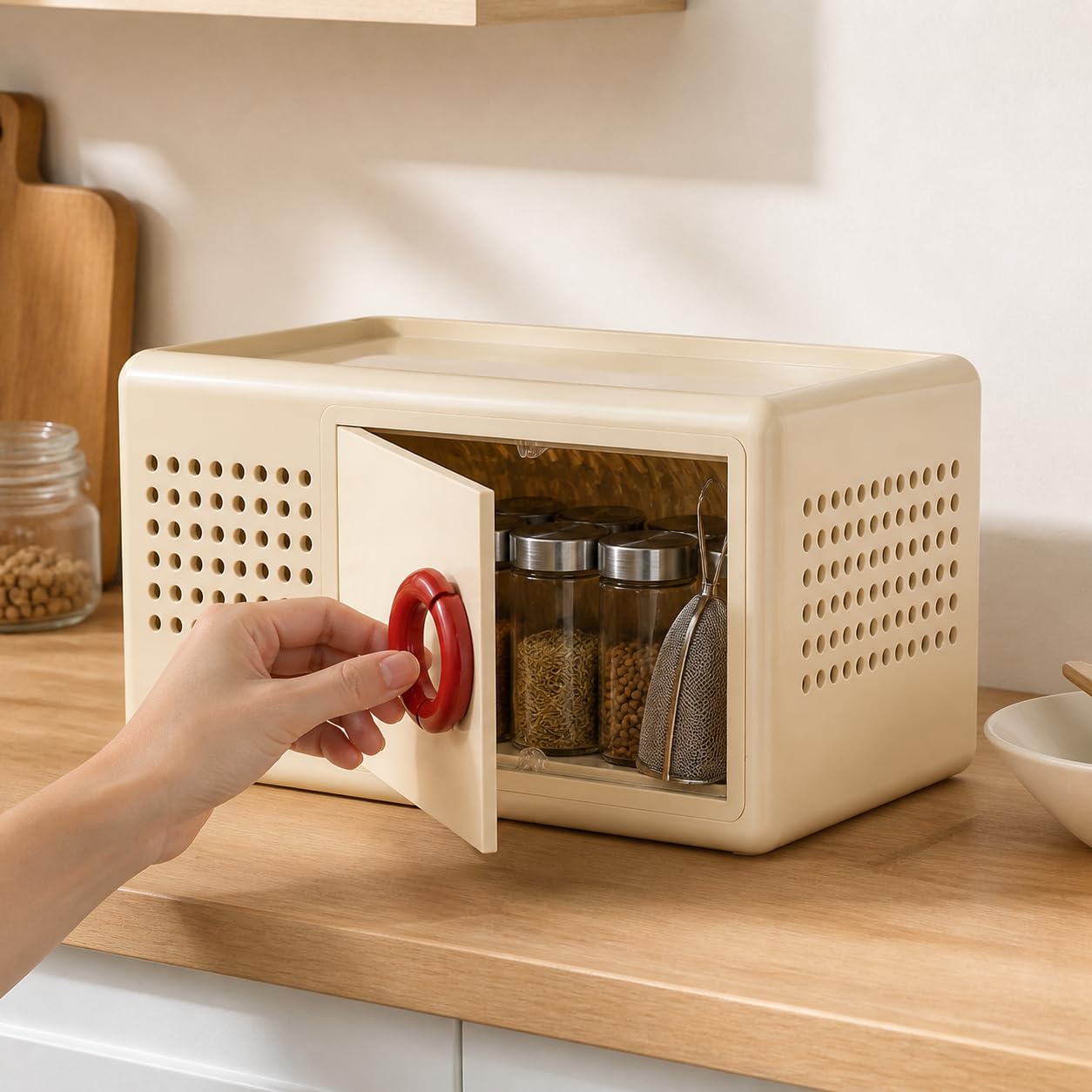 Aufbewahrungsbox, 18 l, Tisch-Organizer, 2 Ebenen