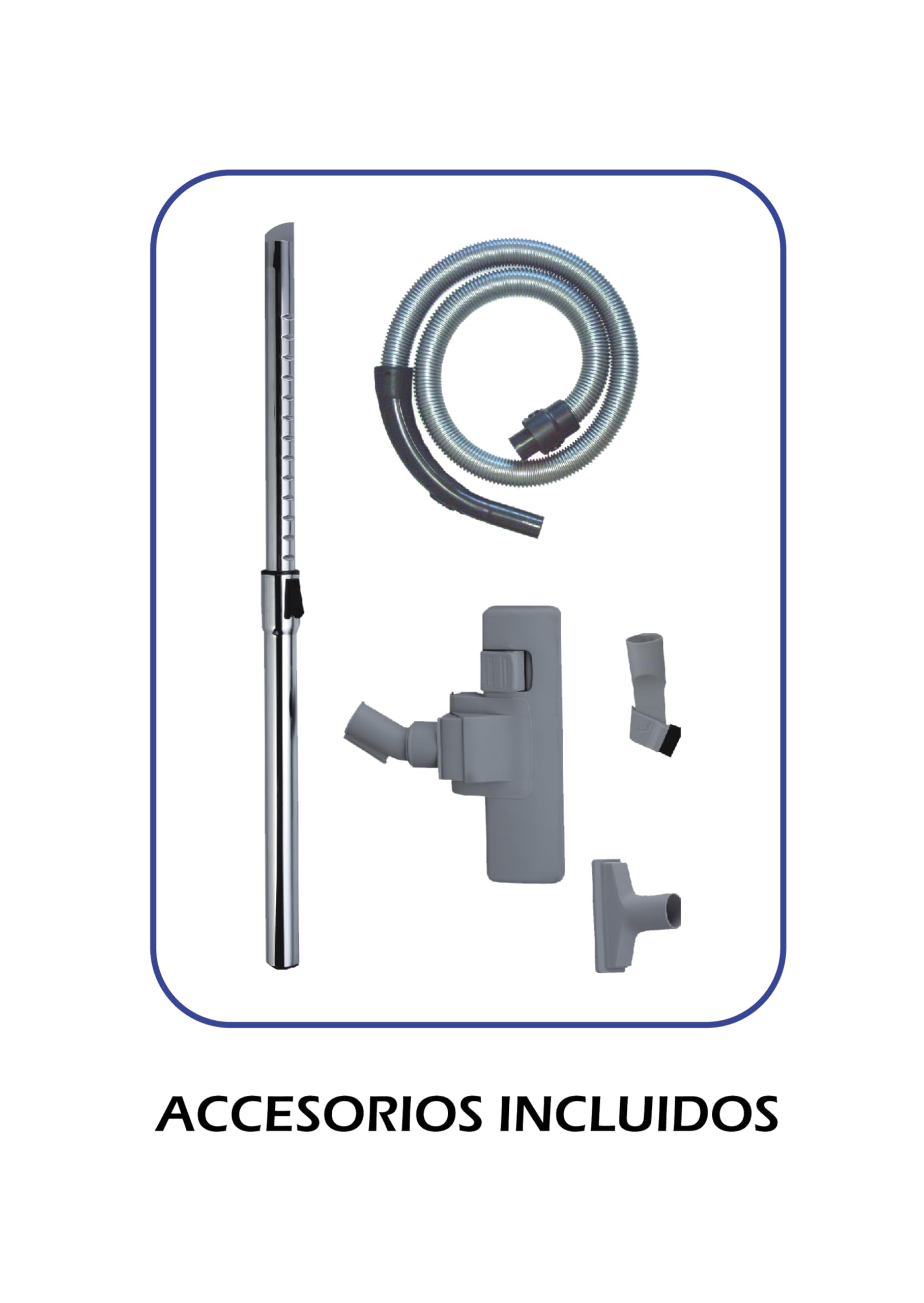 Aspirador de trineo multiciclónico sin bolsa MX-AS2060, 800 W, Filtro HEPA, Depósito de 2,5 L, Rueda delantera con giro 360º, Protector térmico, Cable de 4,5 m