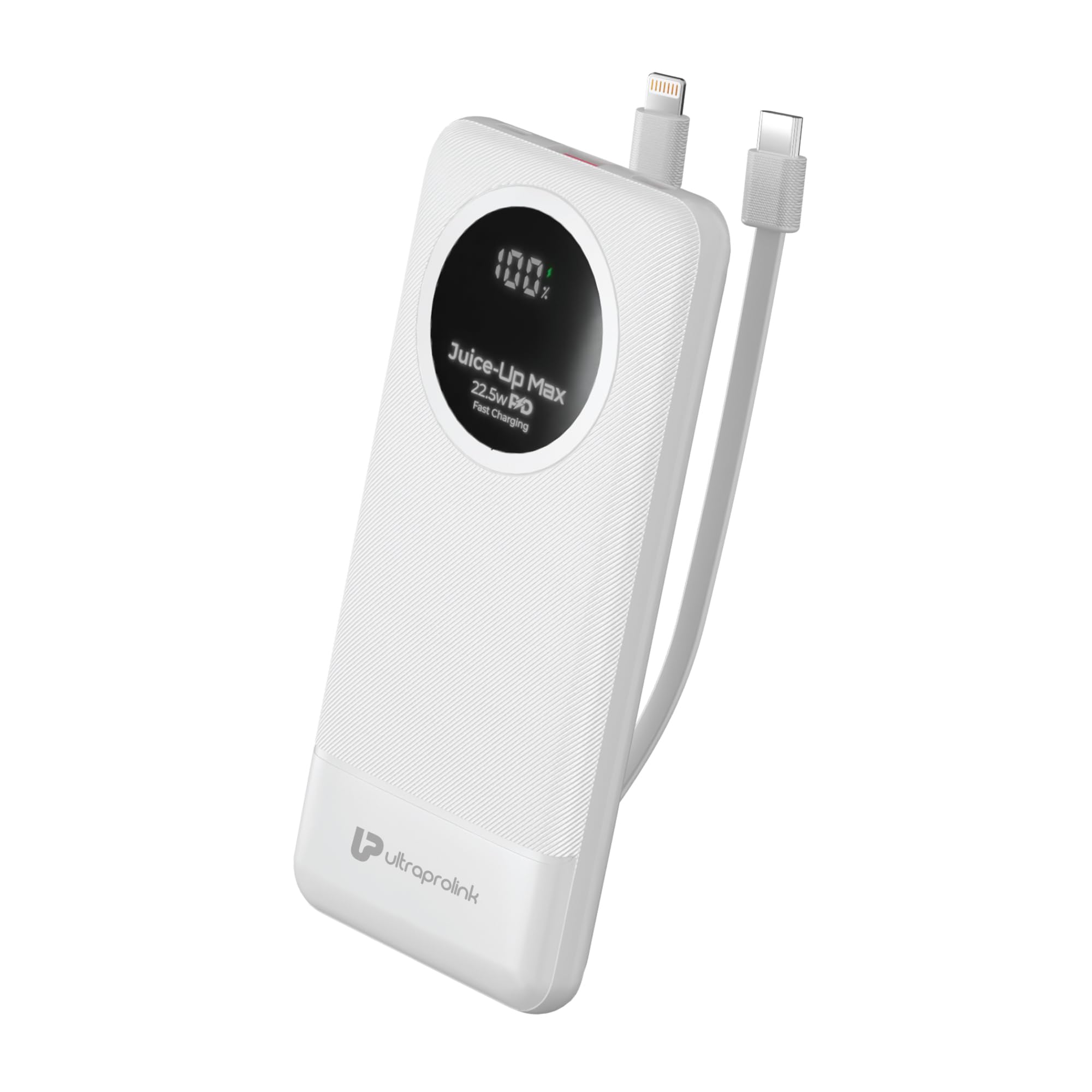 UltraProlink Power Bank 10000mah Fast Charging|22.5W QC-PD -PPS Fast Charging Battery Bank|with USB-C & iPhone Cable|Digital Display|Power Bank for Tablets & Smartphones|Juice-Up Slim|UM1330-image-41