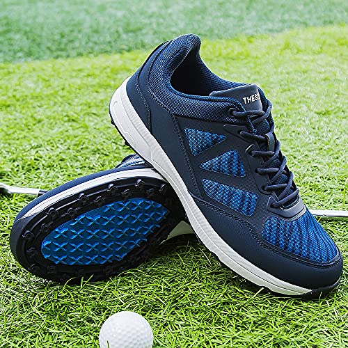 Image of THESTRON Men Golf Shoes Spring Summer Breathable Spikeless Golf Training Sport Sneakers Big Size US 7-14 Golf Walking Shoes