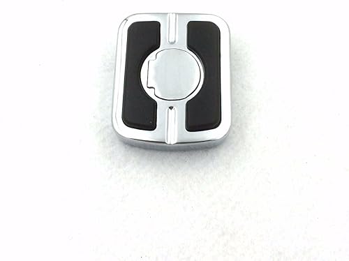 SMT-Chrome Skull - Almohadilla de pedal de freno pequeña compatible con Fat Bob FXDF Wide Glide FXDWG CVO Pro Street Breakout Street 500 XG500