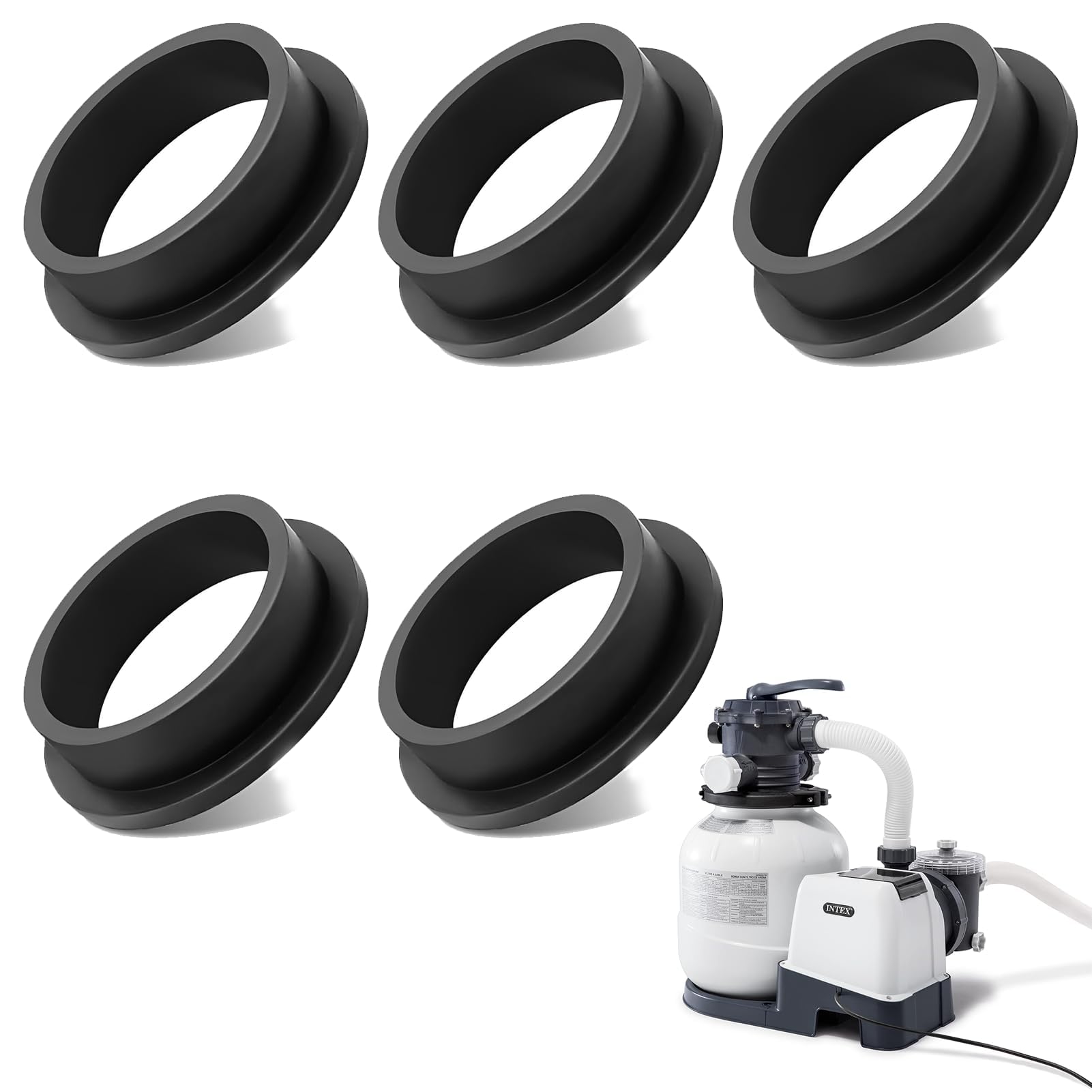 Dilightnews 5 Pièces Joints Toriques De Rechange pour Piscine Intex, en