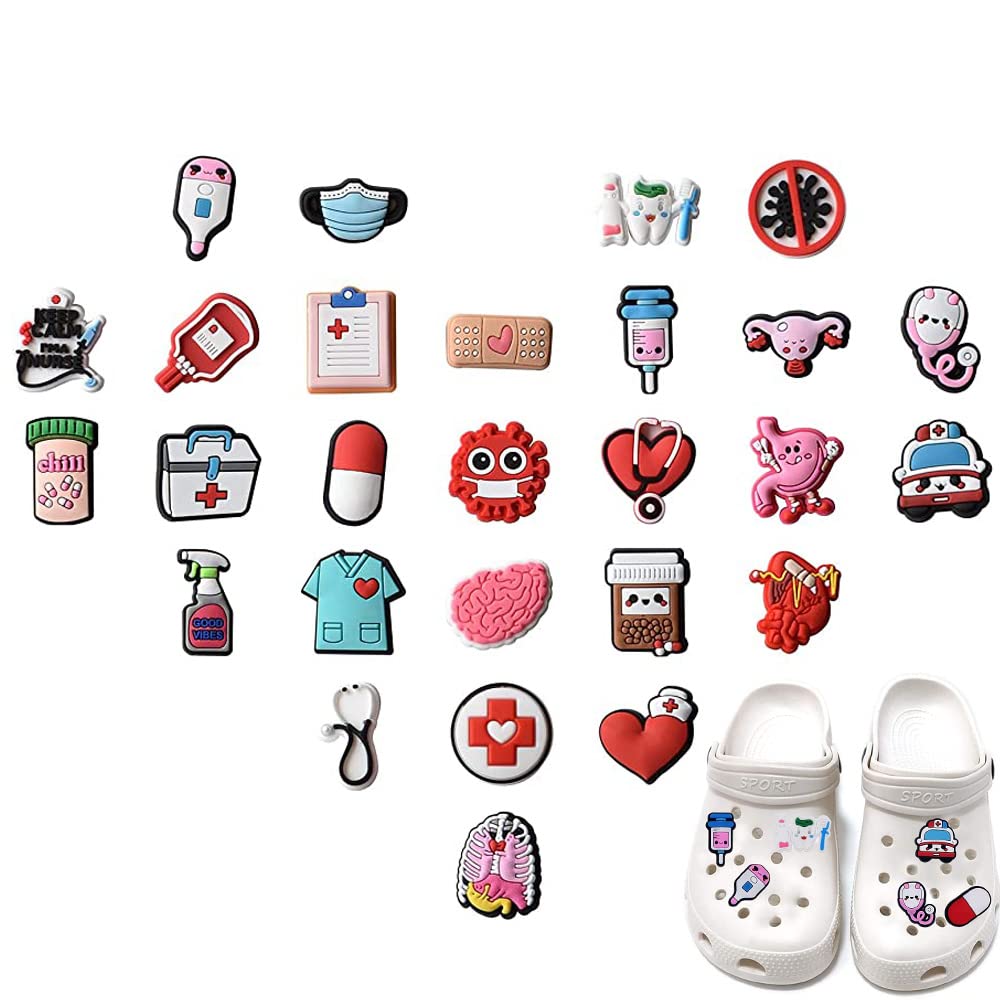 GWAWG 30Pcs Charm De Chaussure, Décoration De Sabot, Décoration De Chaussure Miner En PVC, Charms De Jeu De Dessins Animés,Accessoires De Chaussure Pour Les Garçons,les Filles,Fête D'Anniversaire