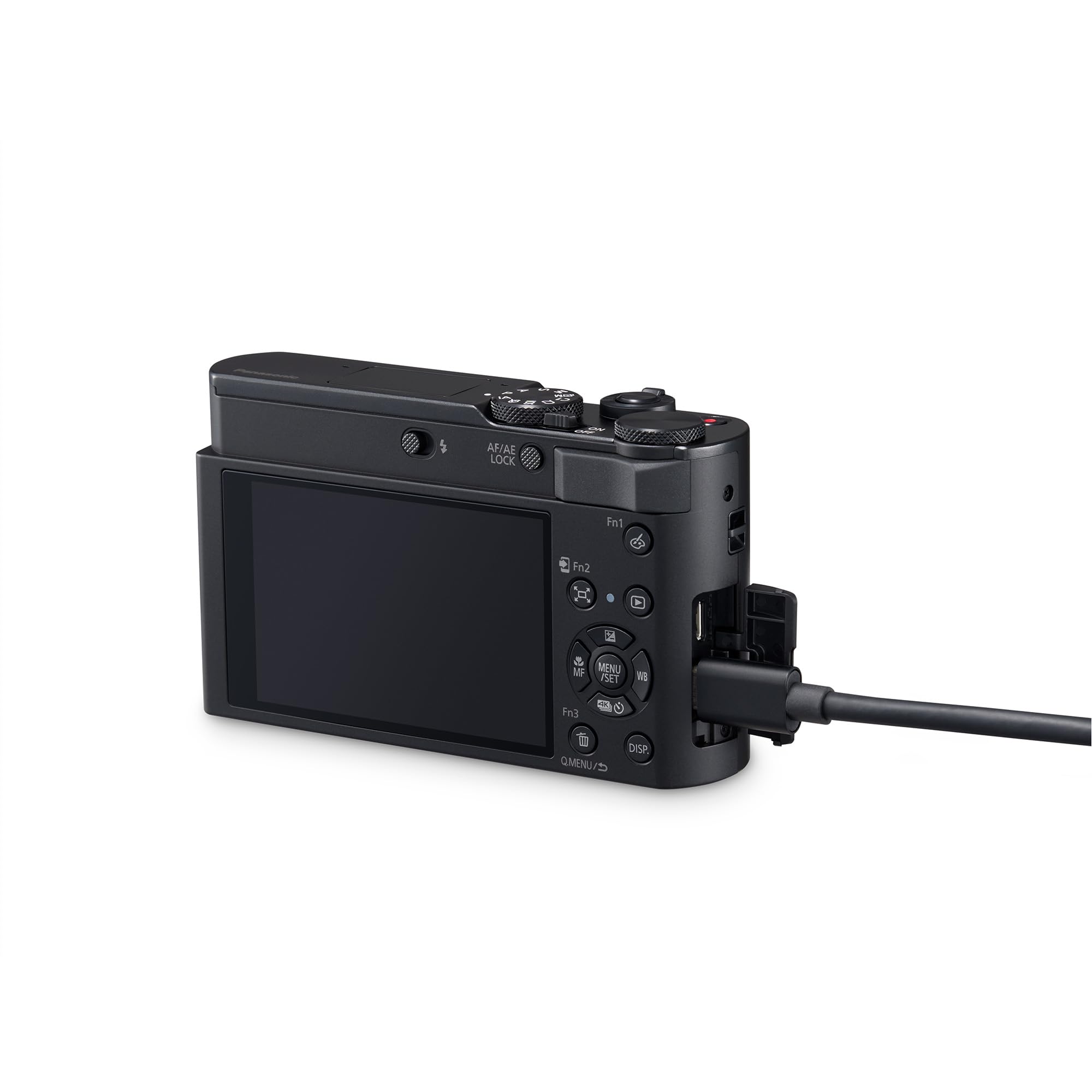 Panasonic LUMIX DC-TZ300E 20,1MP Fotocamera Zoom da Viaggio, Obiettivo LEICA 15x, Sensore BSI 1,0 Pollice, Video e Foto 4K, Stabilizzazione 5 Assi, USB Type-C, Nero