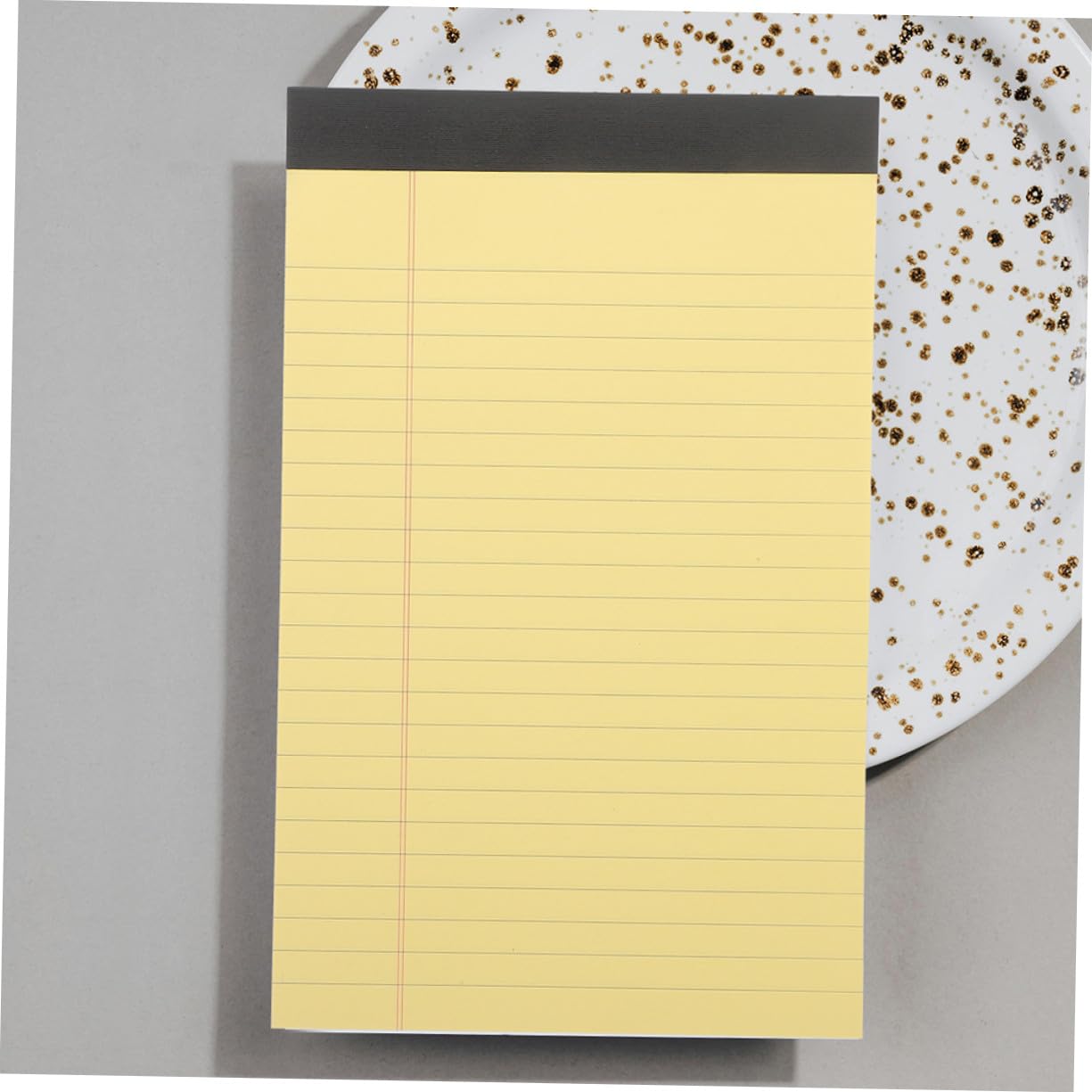 50 feuilles Lot de Blocs-notes Jaunes Lignés avec Pages Détachables Petits Carnets Portables pour Bureau École et Prise de Notes Facile