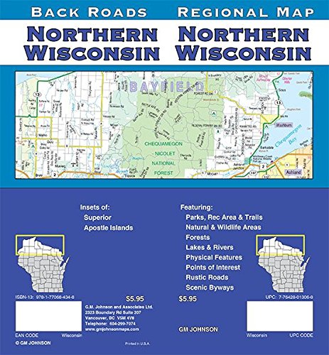 Wisconsin, Northern Regional Map