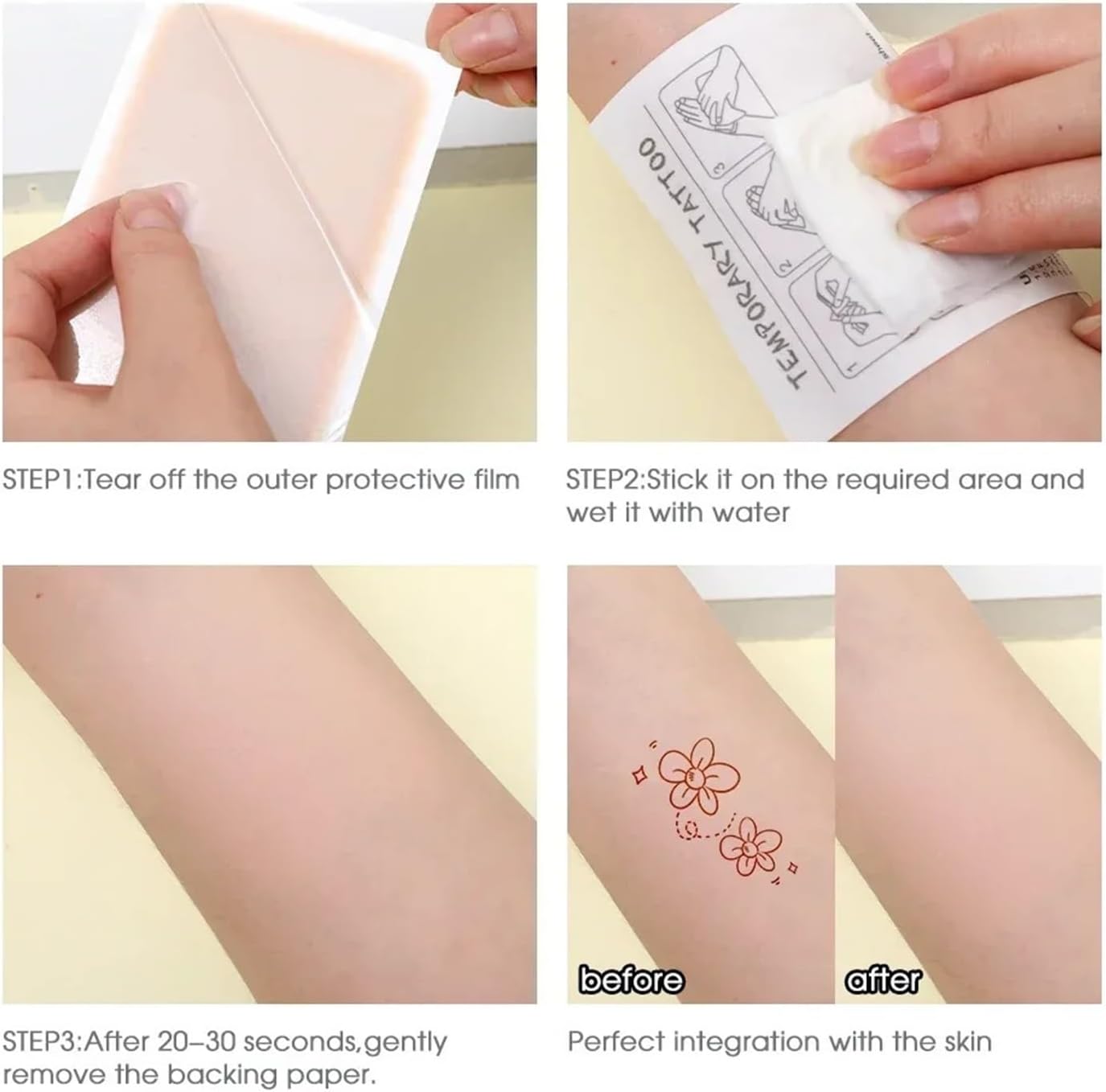 Tattoo Cover Up Patch 12PCS Waterproof Tattoo Flaw Conceal Tape Tattooed Cover Stickers(Color 3)