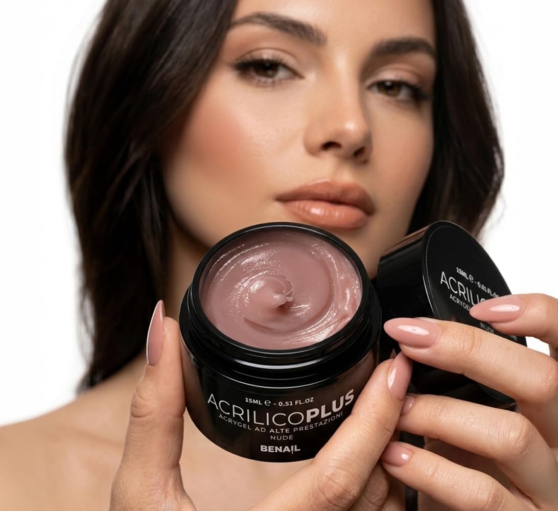 Benail Kit unghie gel completo Nude Acrigel polygel dual form anti-graffio anti-ingiallimento HEMA Free TPO Free Guida Inclusa