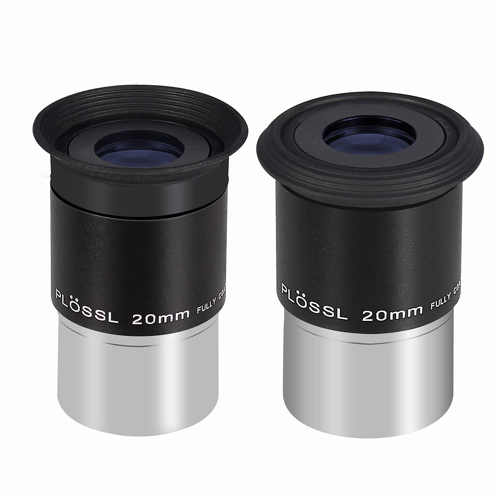 SOLOMARK Teleskop 1,25 Zoll Super-Plossl-Okular 20 mm 4-Element-Plossl-Design mit Gewinde für Standard-1,25-Zoll-Astronomiefilter