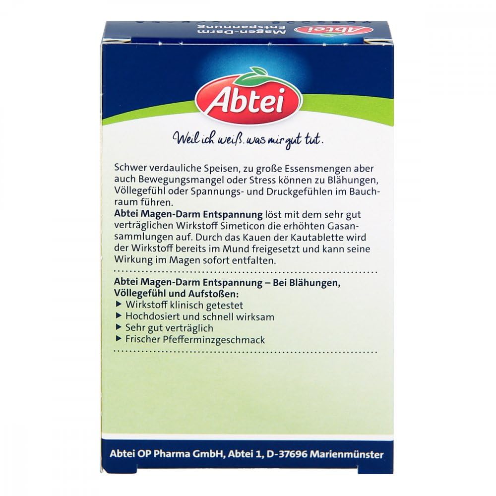 Abteos gastrointestinal masticable relajación