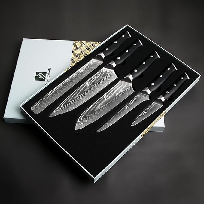 Set Cuchillos Cocina 5 Piezas Acero Inoxidable miniatura 9