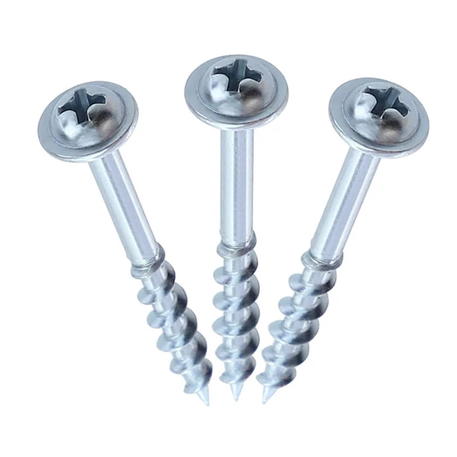 100 pezzi viti autofilettanti for foro obliquo antiruggine for la lavorazione del legno chiodi zincati ad alta resistenza for maschera for fori tascabili ST4-25/63mm(38mm)