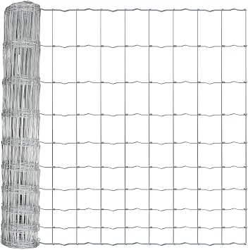 Fencer Wire 5 x 150 Cattle Panel, Hog Panel, Farm Fence, 12.5/10 Gauge Galvanized Welded Wire Fence Roll Graduated Mesh 4"-9", Animal Barrier for Cattle
