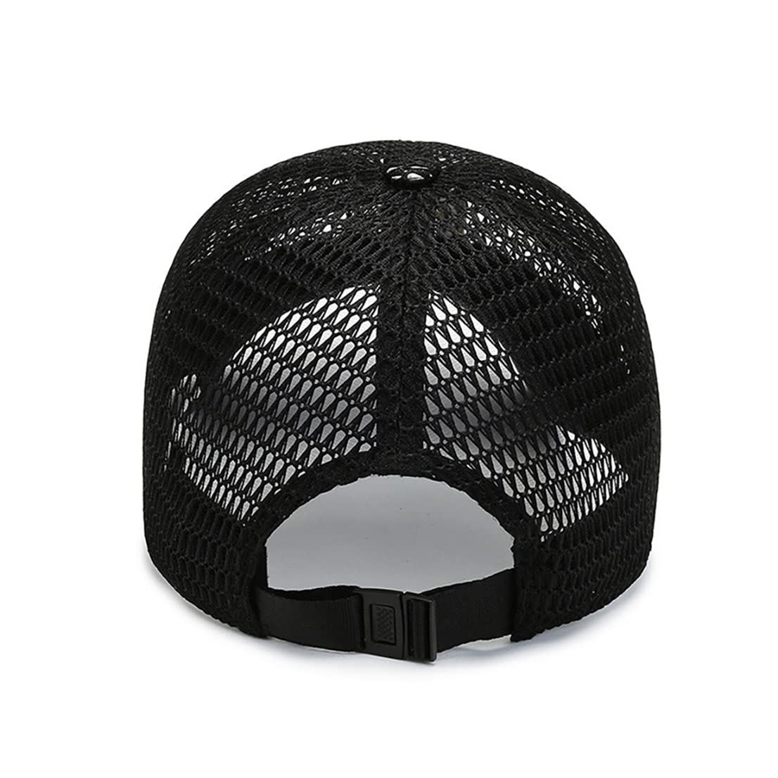 YAMEE Czapka baseballowa męska, na lato, damska czapka z siateczki, czapka letnia, czapka przeciwsłoneczna, sportowa czapka bejsbolowa do użytku na zewnątrz, do uprawiania sportu i podróży, 1/czarny, jeden rozmiar