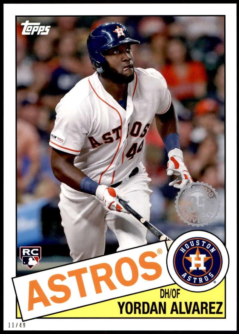 2020 Topps Series 1 Baseball 1985 35th Anniversary 5x7 Oversized #85-50 Yordan Alvarez SER49 Houston Astros RC Rookie Official MLB Trading Card (5 inches by 7 inches)