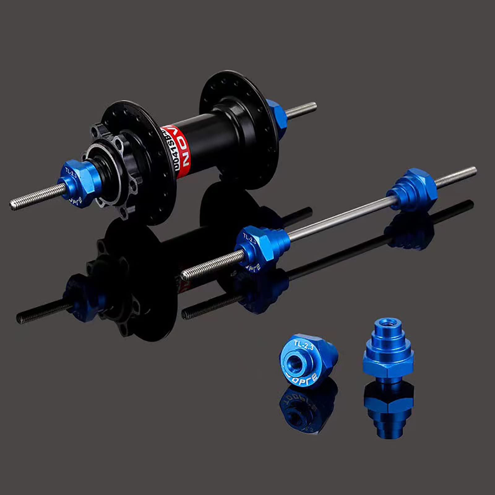 ALEOED Bike Wheel Truing Stand Thru Axle Adapter for All 12mm, 15mm, 20mm Bicycle Through Axles