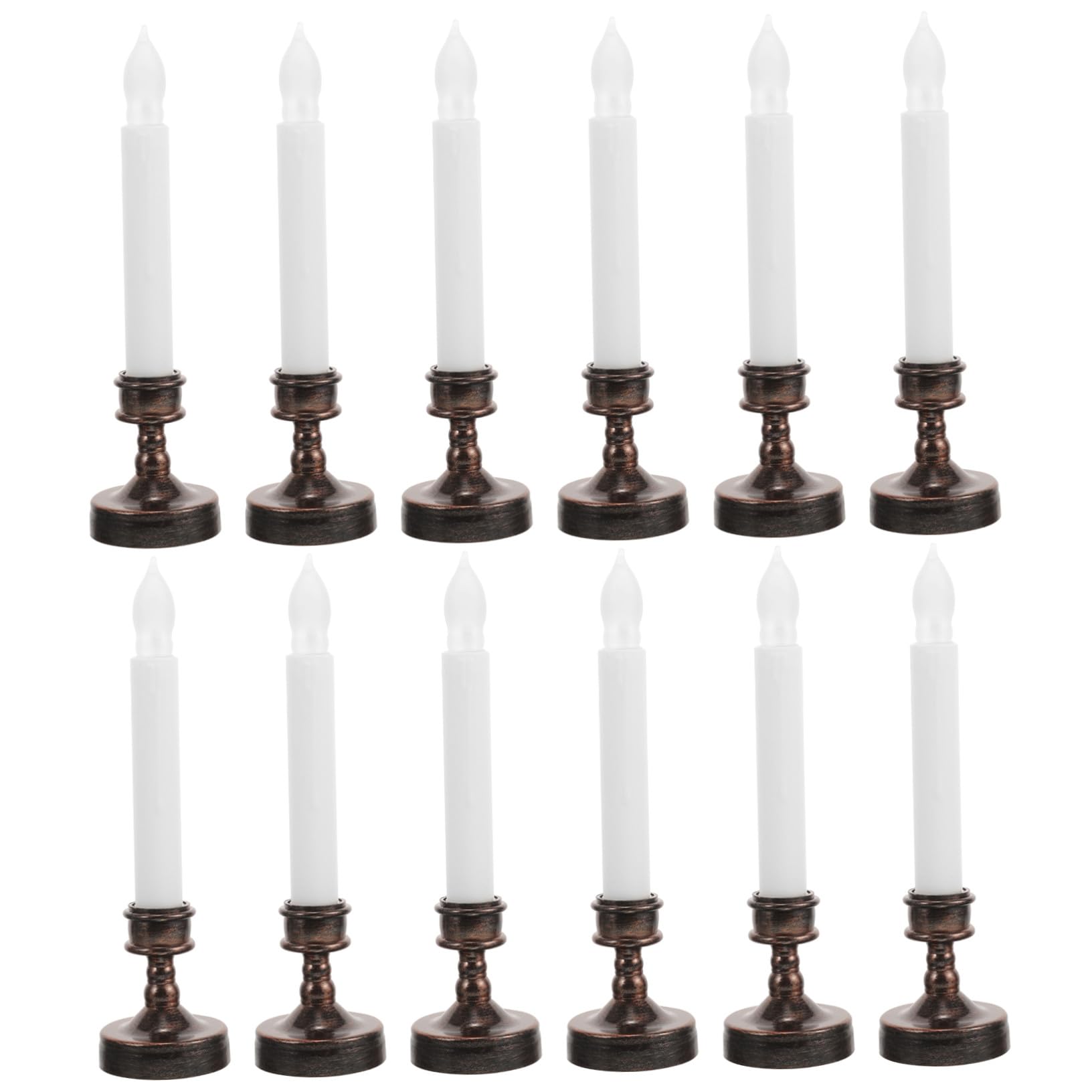 12 velas LED de simulación con pilas para centro de mesa y eventos 8