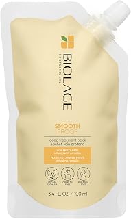 BIOLAGE Hair Mask, SmoothProof Deep Treatment for Frizz Control, Hair Mask for Dry, Damaged Hair, Nourishes and Smooths Hair, All Hair Types, For Frizzy Hair, 100 ML