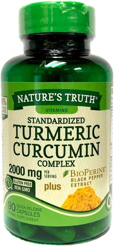 Nature's Truth Turmeric Curcumin Complex 2000 mg, 90 Capsules (Pack of 2)