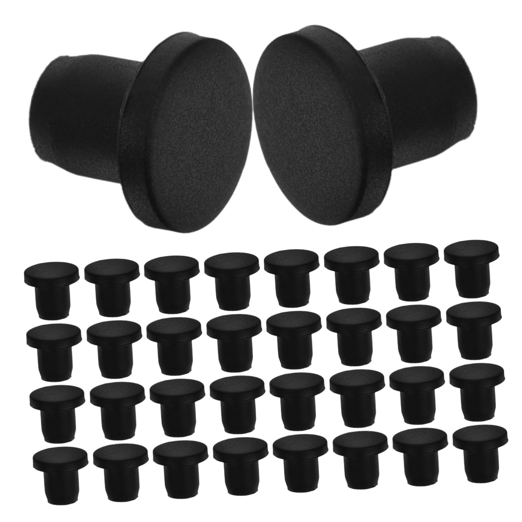 Cabilock End Caps for Pipes 50pcs Round Tubing Stoppers Silicone Material Sealant for DIY Projects