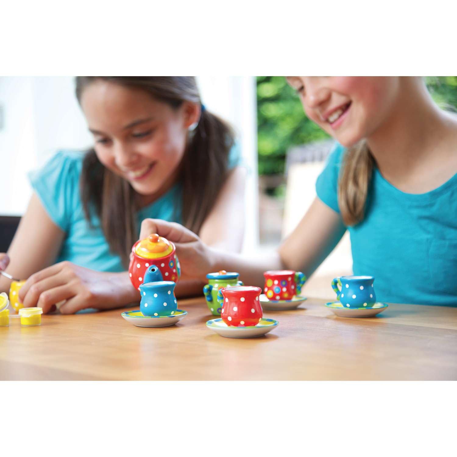 Paint A Tea Set, Paint Your Own Craft Kit for Kids, Ages 5