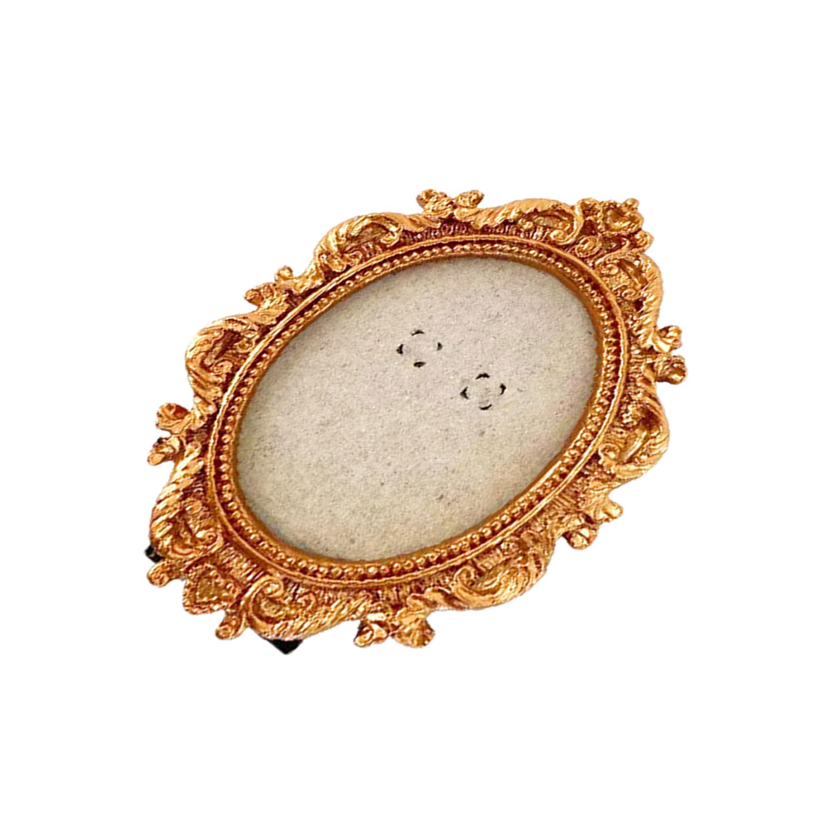 Resin Picture Frame Minis Picture Frame Antique Photo Frames Tiny Baroques Ornate Frames for Diys Manicure Jewelry Gift Antique Photo
