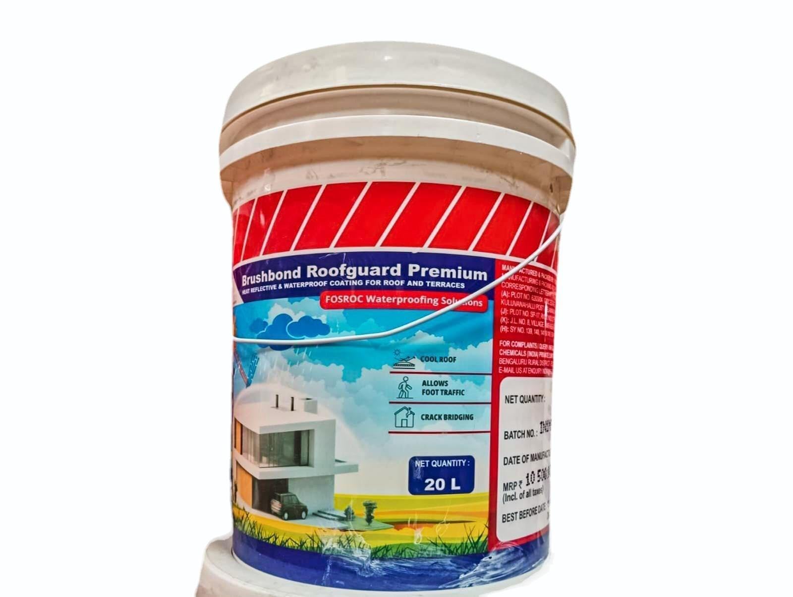 FOSROC BRUSHBOND ROOFGUARD WHITE-20 LTR (B0BX3XZY1G) Amazon Price History, Amazon Price Tracker