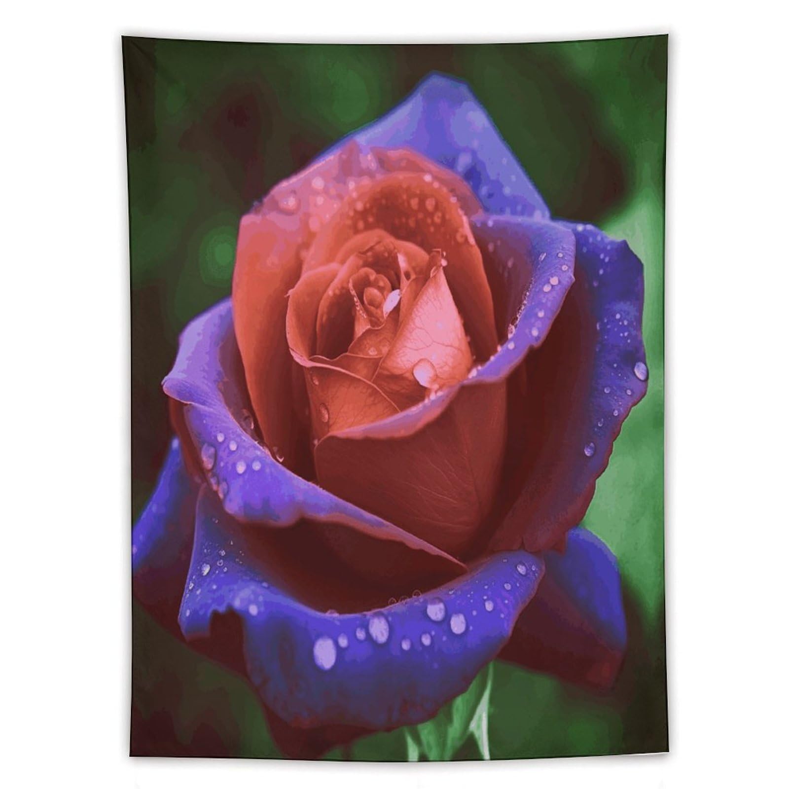 MUSM Rose Tapestry with Installation Kit Personalized Wall Tapestry Aesthetic Tapestries Backdrop Banner Wall Art Hanging Decor for Home Picnic Beach Blanket 60"x80"