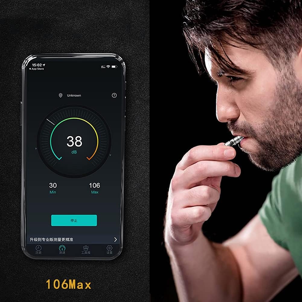 Whistle Emergency Whistle Outdoor Survival Treble Whistle Titanium Alloy Sonic Boom Whistle Single-Tube Bird Training Whistle (Color : Silver)