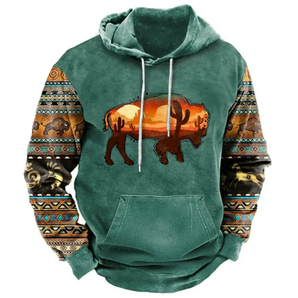 ZBDZSW męska bluza z kapturem Vintage nadrukowana oversize bluza z kapturem pullover casual streetwear topy męskie ubrania harajuku hop
